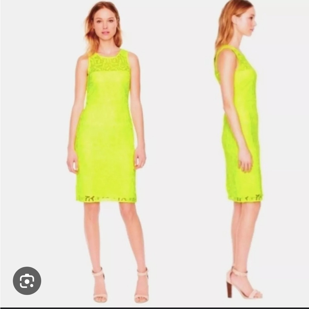 J. Crew Neon Yellow Dress